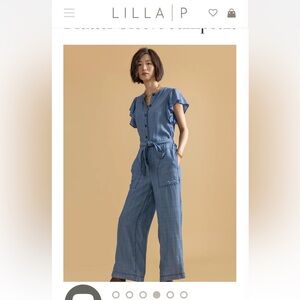 Lilla P Flutter Sleeve Jumpsuit XS new